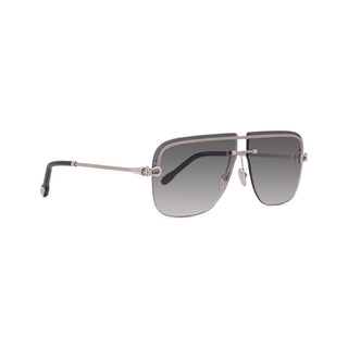 FRED FG40071U men Silver Rectangle Sunglasses