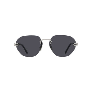 FRED Manille & Cable FG40078U men Silver Geometric Sunglasses