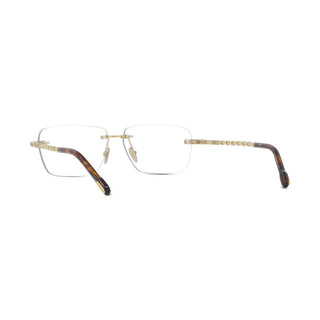 FRED FG50059U men Gold Rectangle Eyeglasses