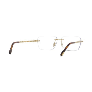 FRED FG50059U men Gold Rectangle Eyeglasses