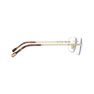 FRED FG50059U men Gold Rectangle Eyeglasses