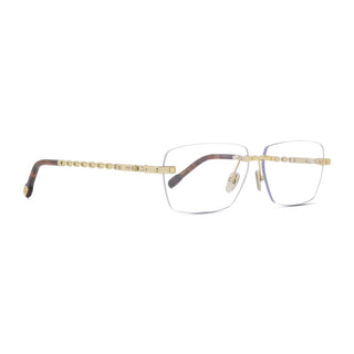 FRED FG50059U men Gold Rectangle Eyeglasses