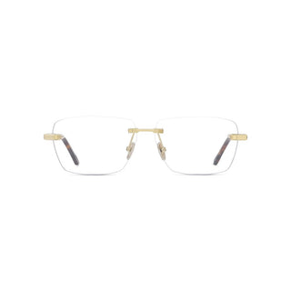 FRED FG50059U men Gold Rectangle Eyeglasses