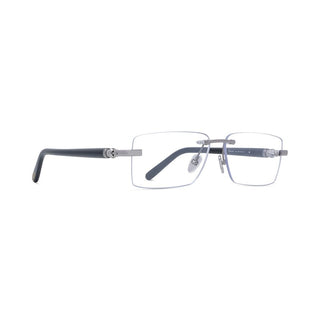 FRED FG50073U men Silver Rectangle Eyeglasses