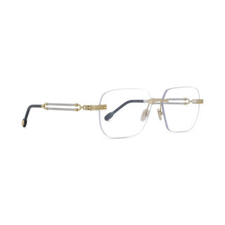 FRED FG50074U men Yellow Squared Eyeglasses