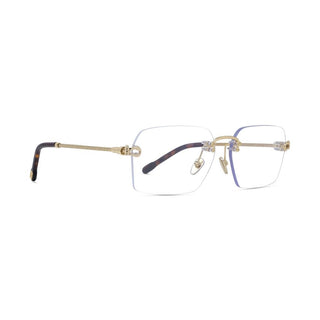 FRED Manille & Cable FG50075U men Gold Rectangle Eyeglasses