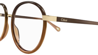 Chloé FRANKY CH0033O women Brown Round Eyeglasses