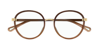 Chloé FRANKY CH0033O women Brown Round Eyeglasses