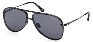 Tom Ford FT1071 unisex Black Pilot Sunglasses