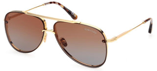 Tom Ford FT1071 unisex Gold Pilot Sunglasses