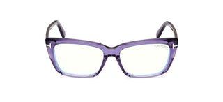 Tom Ford FT5894-BLUE BLOCK women Violet Geometric Eyeglasses