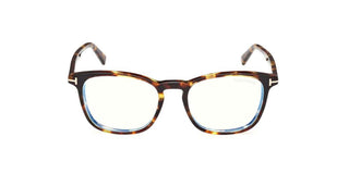 Tom Ford FT5960-B men Havana Squared Eyeglasses