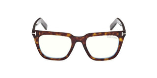 Tom Ford FT5963-B men Havana Squared Eyeglasses