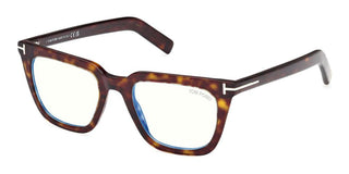 Tom Ford FT5963-B men Havana Squared Eyeglasses