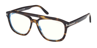 Tom Ford FT6024-B unisex Havana Pilot Eyeglasses