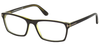 Tom Ford FT 5295 men Green Geometric Eyeglasses