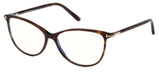 Tom Ford FT 5616-B unisex Havana Cat Eye Eyeglasses