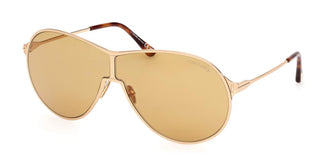 Tom Ford GAIA FT1174 unisex Gold Shield Sunglasses