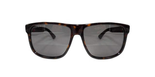 Gucci GG0010S men Havana Squared Sunglasses