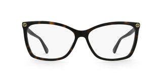 Gucci GG0025O women Havana Butterfly Eyeglasses