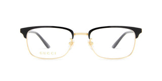 Gucci GG0131O men Black Rectangle Eyeglasses