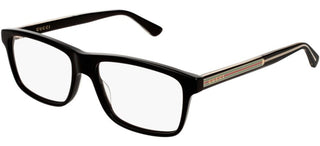 Gucci GG0384O men Black Squared Eyeglasses