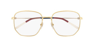 Gucci GG0396O unisex Gold Geometric Eyeglasses