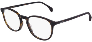 Gucci GG0551O men Havana Squared Eyeglasses