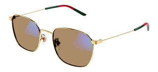 Gucci GG0681S men Gold Round Sunglasses