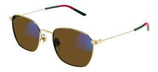 Gucci GG0681S men Gold Round Sunglasses