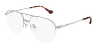 Gucci GG0745O men Silver Pilot Eyeglasses