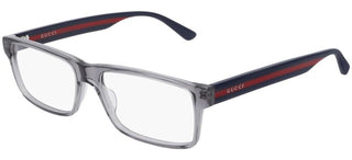 Gucci GG0752O men Grey Geometric Eyeglasses