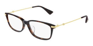 Gucci GG0759OA women Havana Geometric Eyeglasses