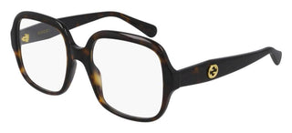 Gucci GG0799O women Havana Oversize Eyeglasses