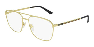 Gucci GG0833O men Gold Pilot Eyeglasses