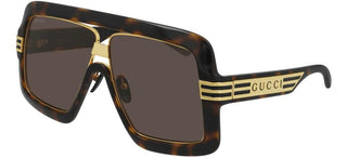 Gucci GG0900S unisex Havana Shield Sunglasses