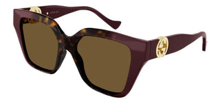 Gucci GG1023S women Brown Squared Sunglasses