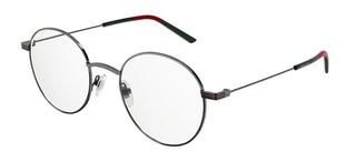 Gucci GG1054OK men Ruthenium Round Eyeglasses