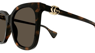 Gucci GG1071S women Havana Cat Eye Sunglasses