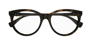 Gucci GG1074O women Havana Round Eyeglasses