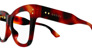 Gucci GG1082O women Havana Butterfly Eyeglasses