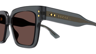 Gucci GG1084S men Grey Squared Sunglasses