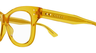 Gucci GG1086O women Yellow Geometric Eyeglasses