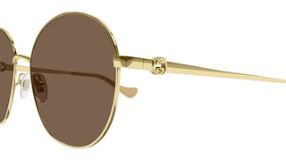 Gucci GG1090SA women Gold Round Sunglasses