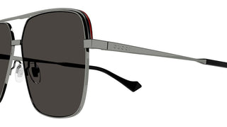 Gucci GG1099SA men Ruthenium Geometric Sunglasses