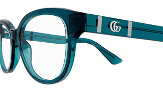 Gucci GG1115O women Blue Geometric Eyeglasses