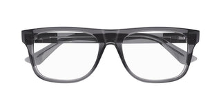 Gucci GG1117O men Grey Geometric Eyeglasses