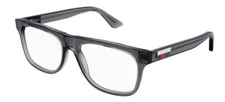 Gucci GG1117O men Grey Geometric Eyeglasses