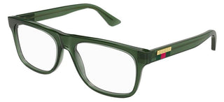 Gucci GG1117O men Green Geometric Eyeglasses