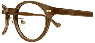 Gucci GG1127OJ men Brown Round Eyeglasses